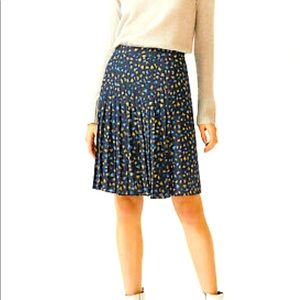 Jigsaw London - Whimsical Leaves Pleated Skirt